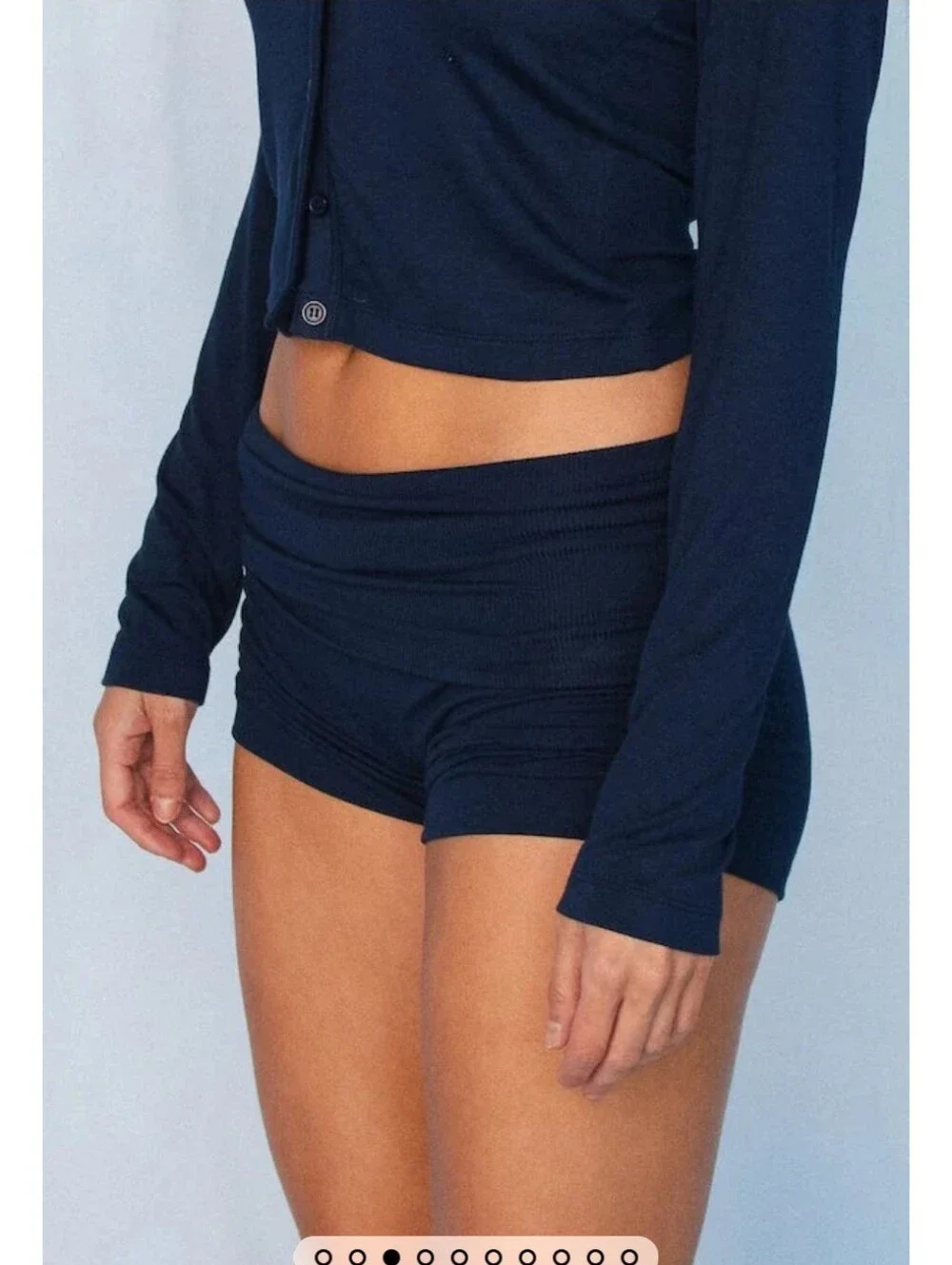 Skatie Cozy Short Baby Ribbed - Twilight- XS